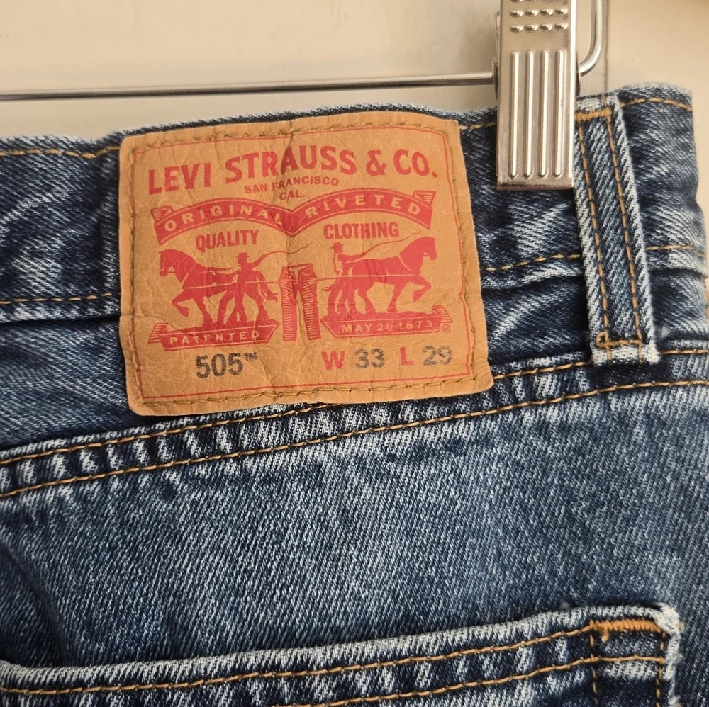 Levi's 505 Classic Straight Denim Jeans-SZ 33w